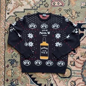 Jack Daniel’s Whiskey ugly Christmas sweater